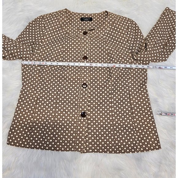 Talbots Geometric Print Lined Blazer - Picture 8 of 9